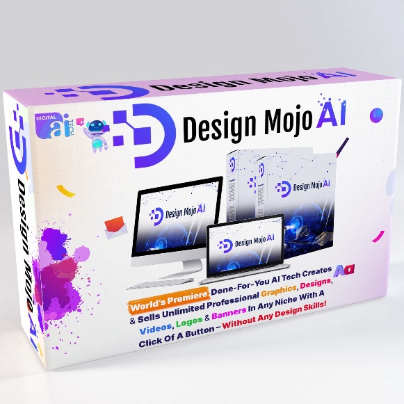 Desain Mojo AI Original Lifetime Platform Desain Grafis &amp; Video Serba Guna, Template Jadi, Editor Seret-Lepas, Lisensi Komersial, Aset Bebas Royalti, Hemat Waktu &amp; Uang, Garansi Uang Kembali 365 Hari AI-MAX