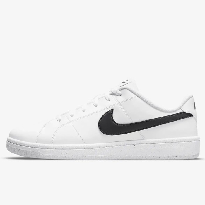 Sepatu Sneakers Nike court royale 2 next nature white black original D - 10~(44)