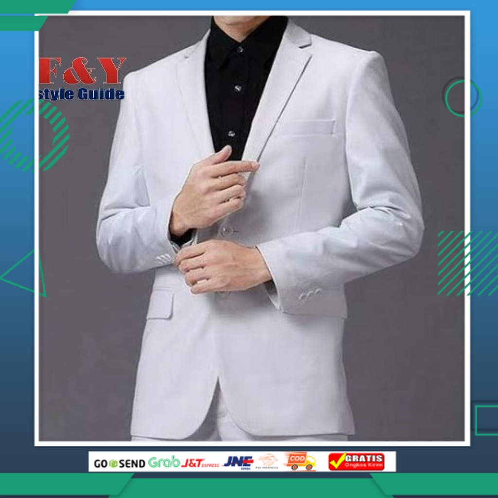 JAS KEREN STYLE TERBARU TERLARIS /Jas Blazer Pria Slim Fit Formal Non Formal / Jas Blazer Kerja Wisu
