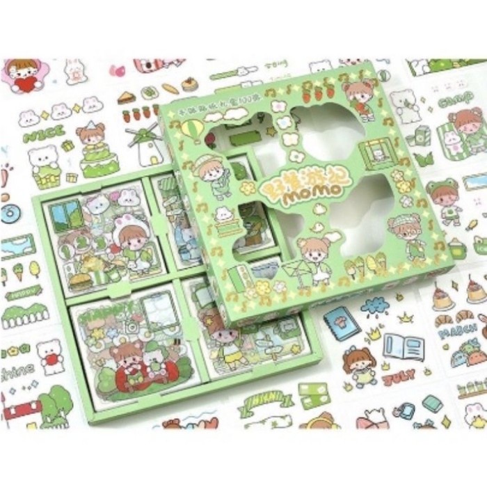 

stiker momo 100 lembar viral waterproof