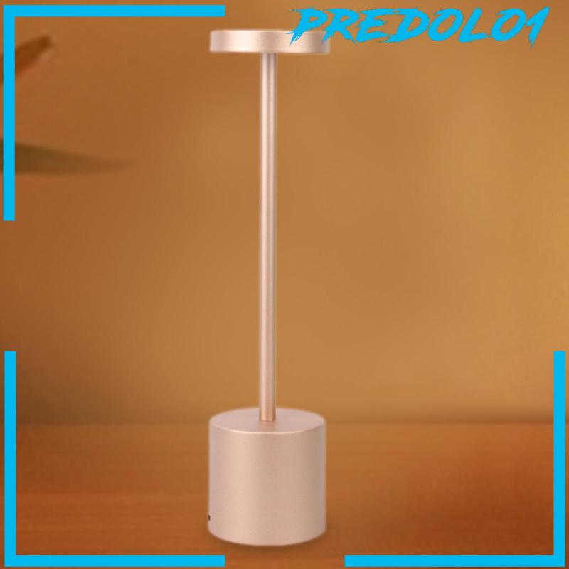 [Predolo1] Lampu Meja Bahan Metal Dengan Sentuh USB Rechargeable Untuk Restoran Aureate