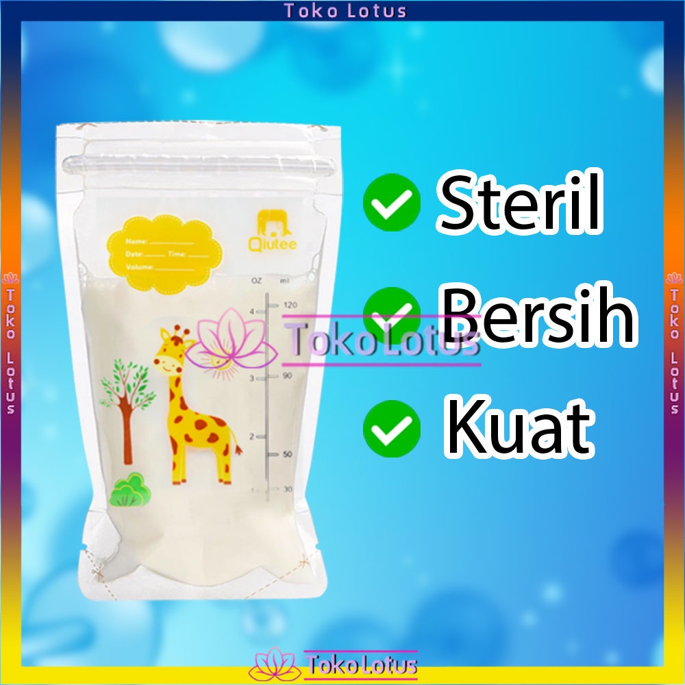 1 Pack 120ml Breastmilk Storage Bag Breastmilk Storage Zipper (30 Pcs) Kantong ASI Plastik ASI Kualitas Terpercaya