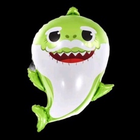 Balon Baby Shark Shape 60cm / Balon Foil Karakter Shark