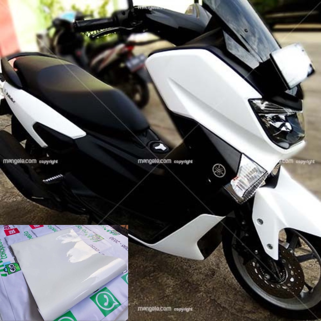 skotlet sticker putih glosy stiker scotlite motor mobil aquarium warna putih SKOTLET MOTOR MOBIL KEK