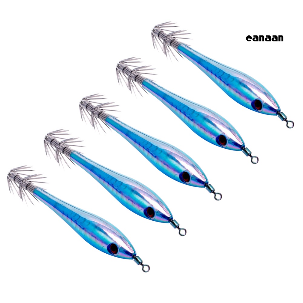 Cnn-5pcs 10 cm Luminous Squid Hook Cuttlefish Memancing Keras Lure Tackle Jigging Umpan