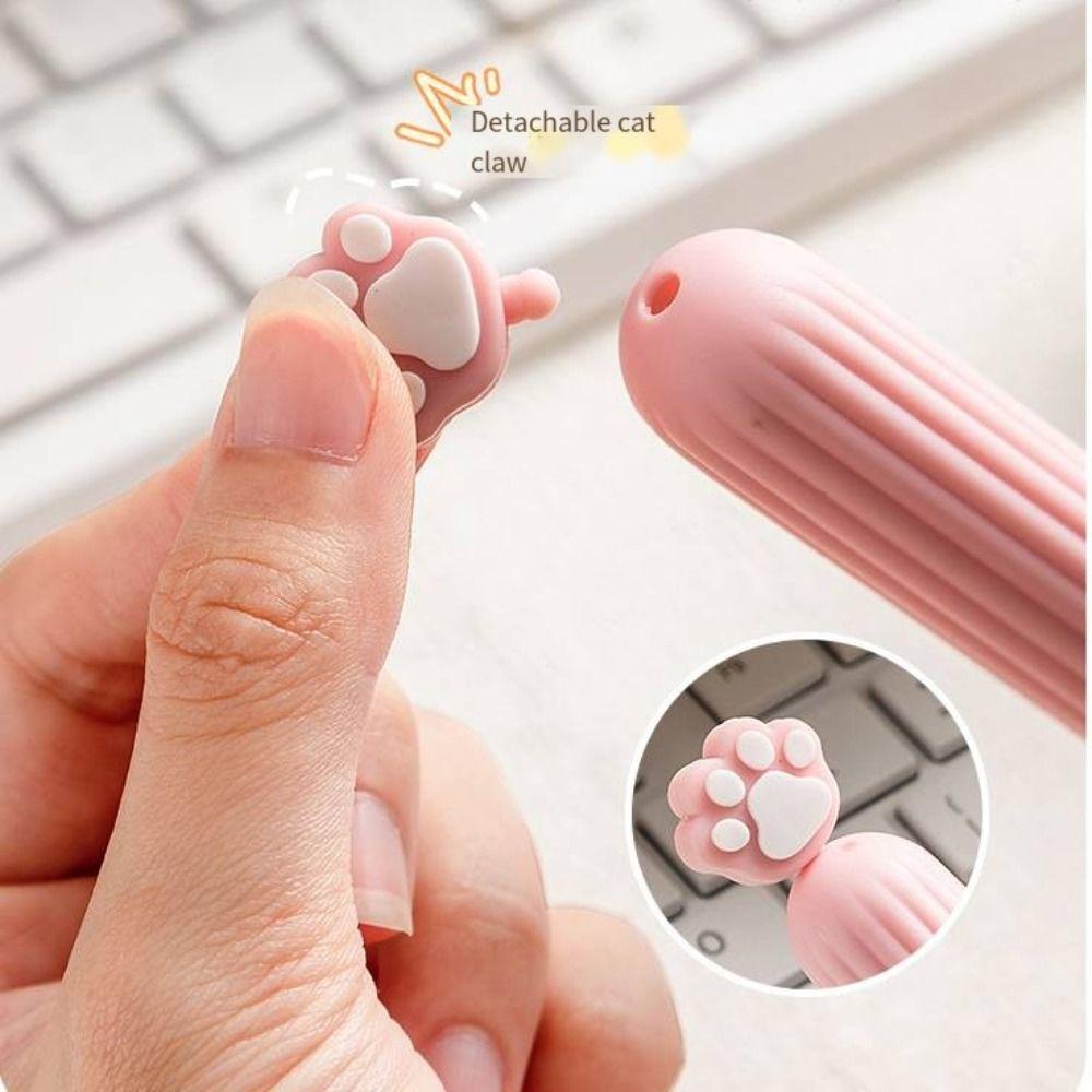 Needway   Sisir Portable Mini Cute Cat Claw Series Pelajar|Sisir Skema Warna Dengan Tutup