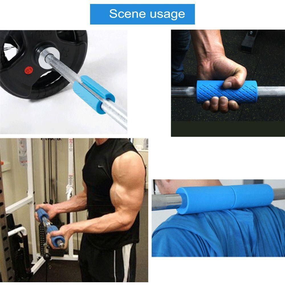 Agustina Barbel Grip Handle Pull Up Aksesoris Gym Untuk Batang Tebal Gym Support Anti-Slip Protect Pad Forearm Training Grip Pull Up Grips Forearm Trainer Fat Grips Dumbbell Grip