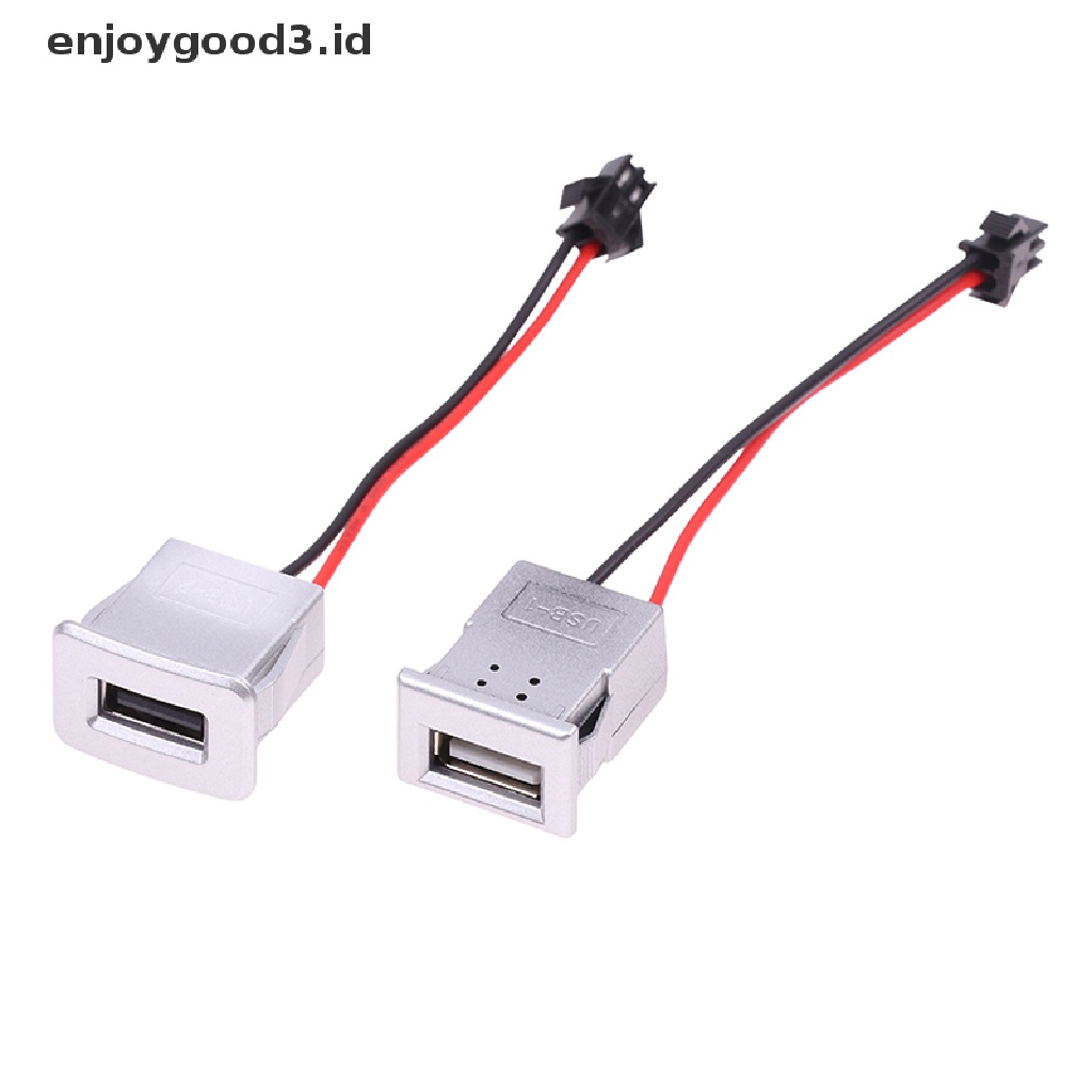 [Rready Stock] USB-1/USB-2 USB 2.0 Socket Female to Female Jacks Panel Moung Konektor (ID)