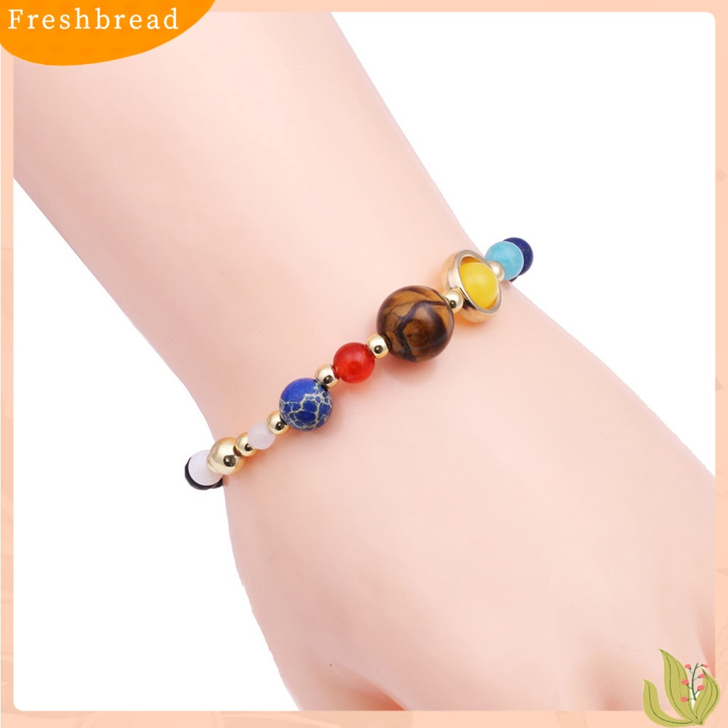 &lt; Freshbread &gt; Gelang Unisex Planet Manik-Manik Perhiasan Bintang Berujung Lima Gelang Batu Buatan Untuk Pacaran