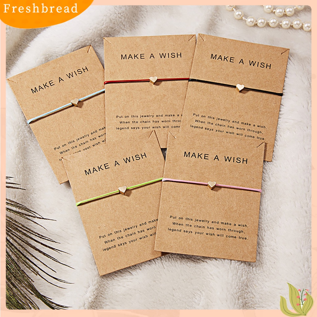 &lt; Freshbread &gt; Gelang Cuff Adjustable Hias Anyaman Warna-Warni Bracelet Untuk Anak Perempuan