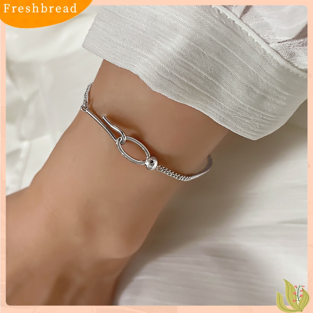 &lt; Freshbread &gt; Wanita Gelang Tidak Teratur Gaya Sederhana Anti Hilang Menarik Semua Pertandingan Dekorasi Hadiah Cincin Geometris Gesper Rantai Gelang Fashion Perhiasan Untuk Pacaran
