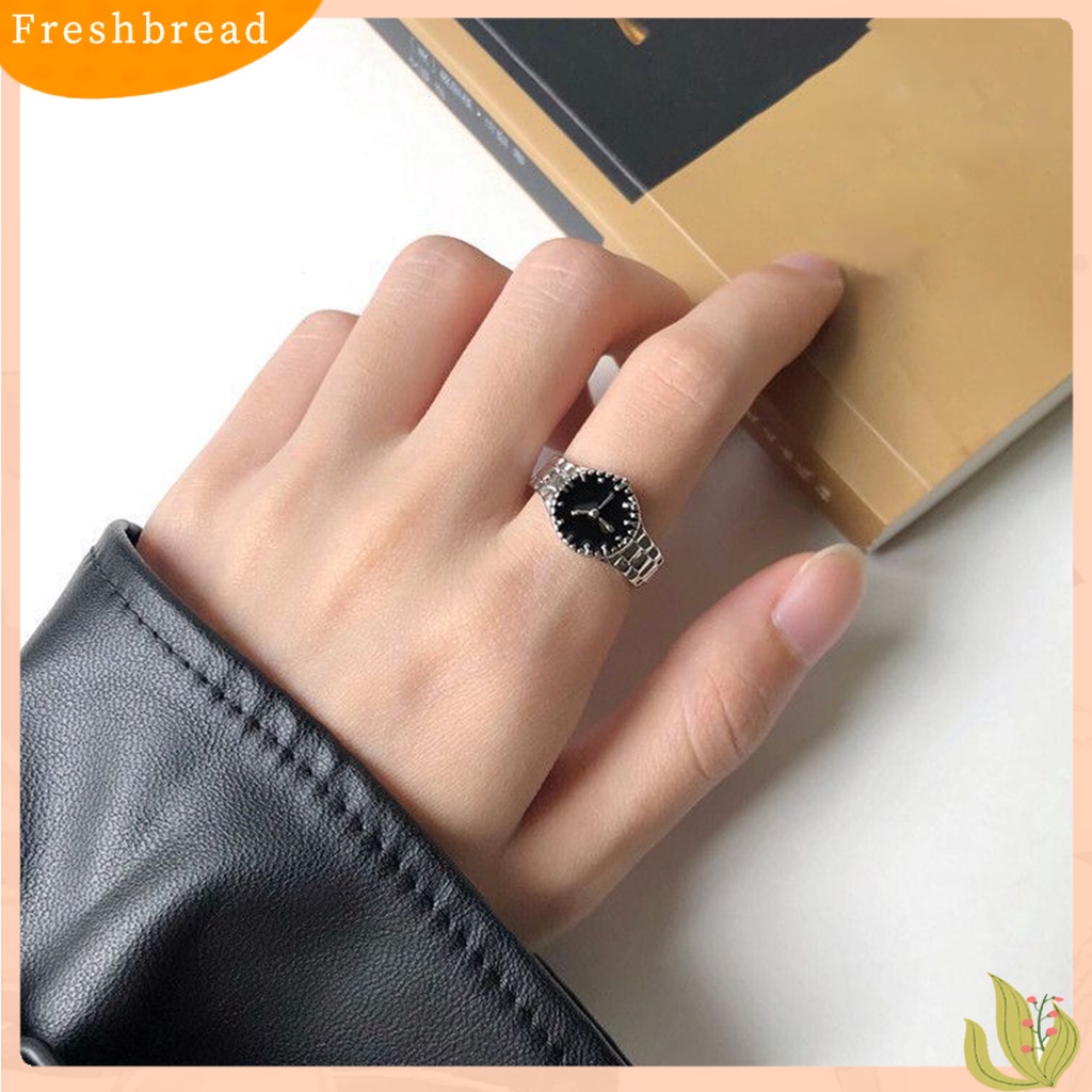 &lt; Freshbread &gt; Jam Tangan Cincin Jari Bentuk Ins Style Jewelry Bright Luster Geometric Chic Ring Untuk Pesta