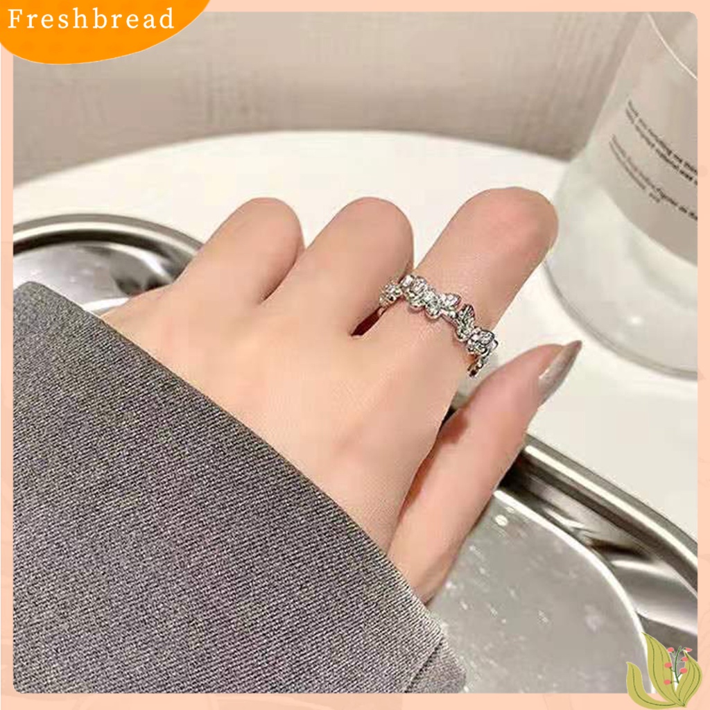 &lt; Freshbread &gt; Cincin Jari Butterfly Opening Jewelry Cincin Adjustable Gaya Korea Untuk Tunangan