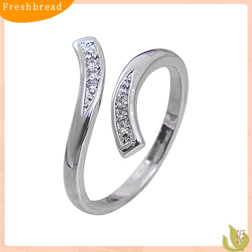 &lt; Freshbread &gt; Hot Fashion Charm Wanita Alami925 Sterling Silver Ukuran Yang Dapat Disesuaikan Cincin