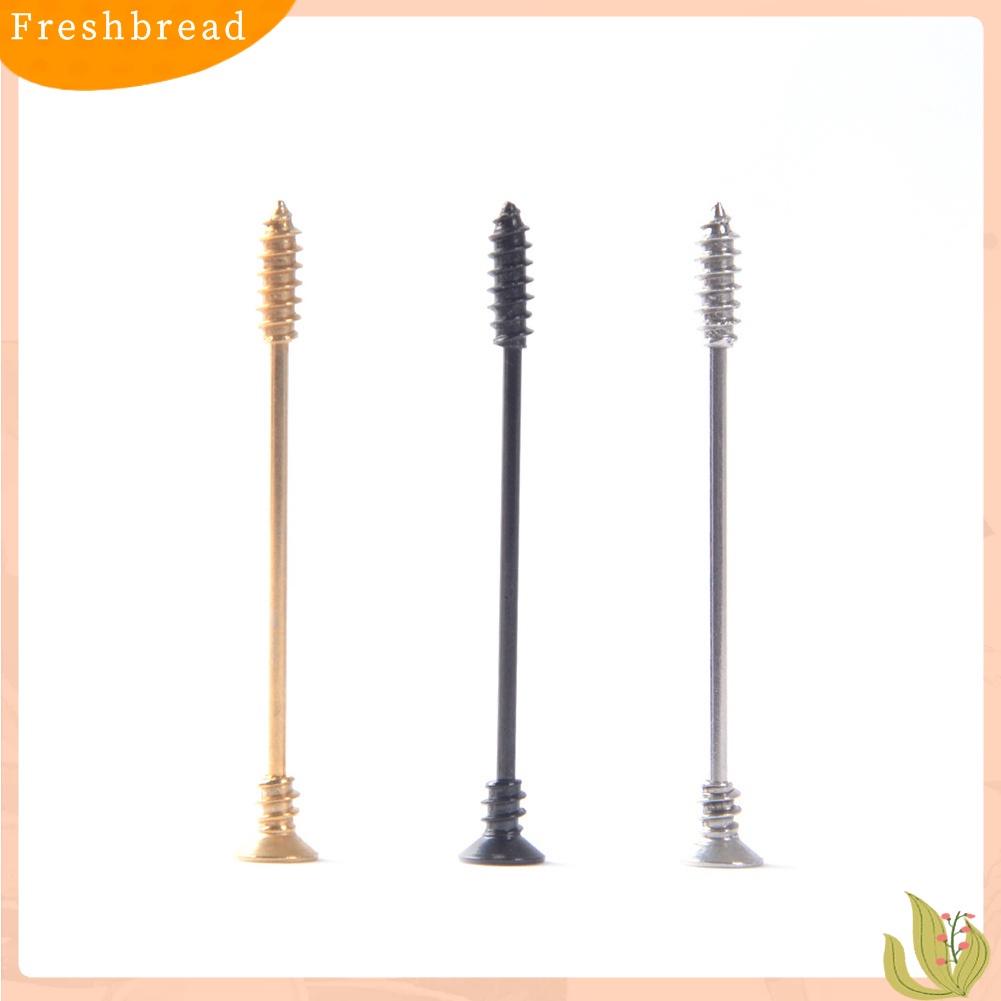 &lt; Freshbread &gt; Wanita Sekrup Perancah Industri Bar Telinga Tulang Rawan Helix Barbel Piercing Perhiasan