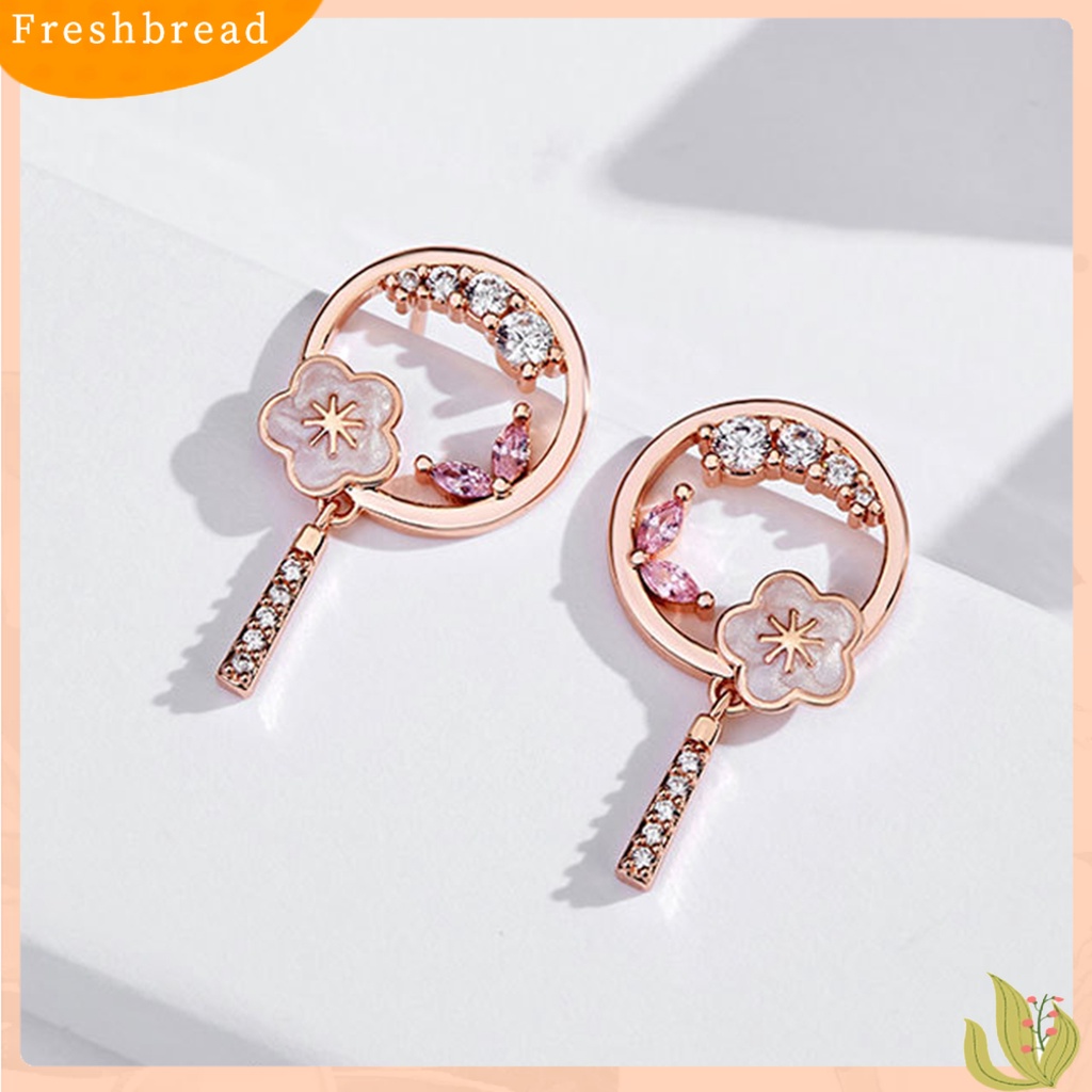 < Freshbread > 1pasang Anting Tusuk Rumbai Panjang Bentuk Kipas Elegan Gaya China Untuk Pernikahan