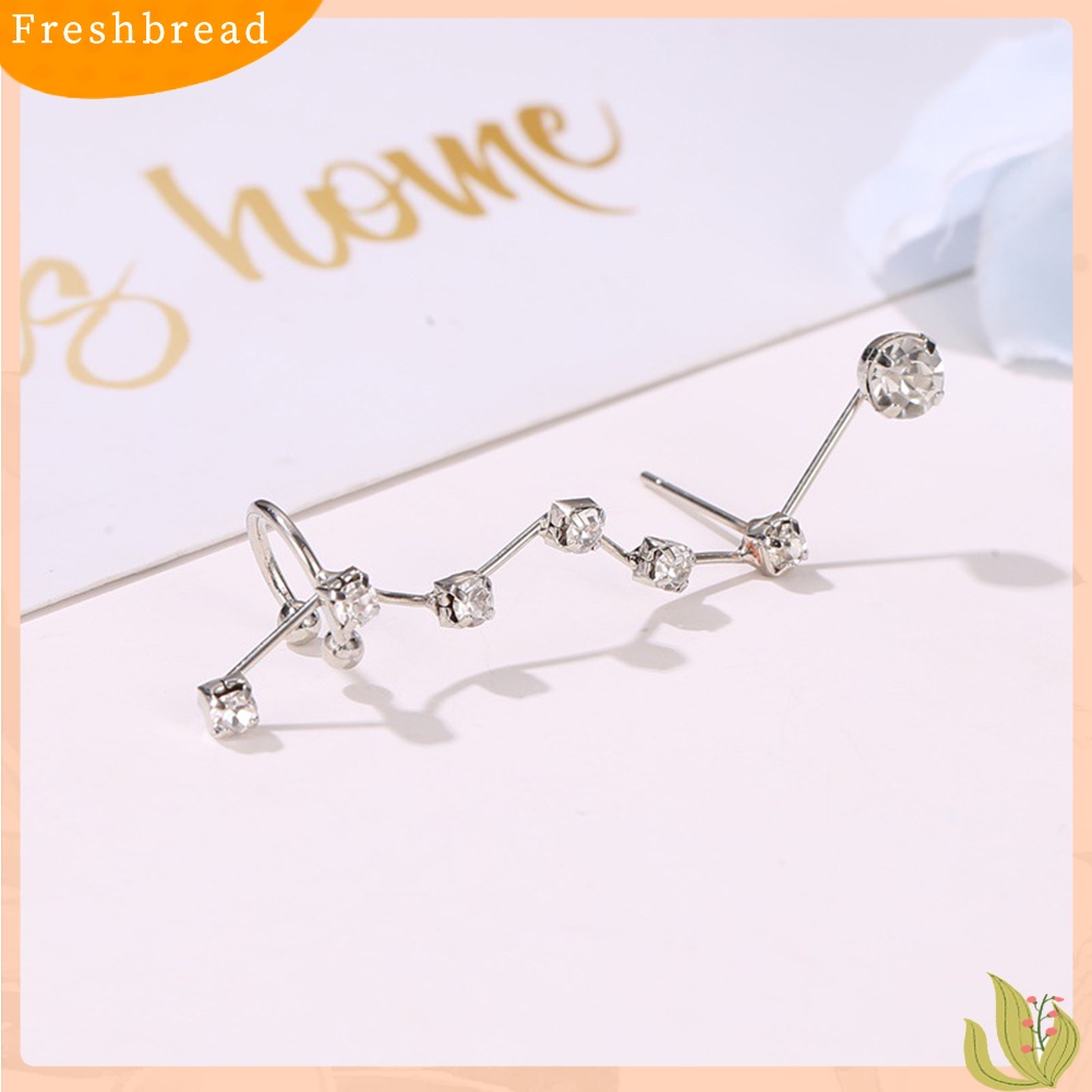 < Freshbread > 1Pc Wanita Berlian Imitasi Hias Bintang Telinga Manset Klip On Anting Pesta Perhiasan Hadiah