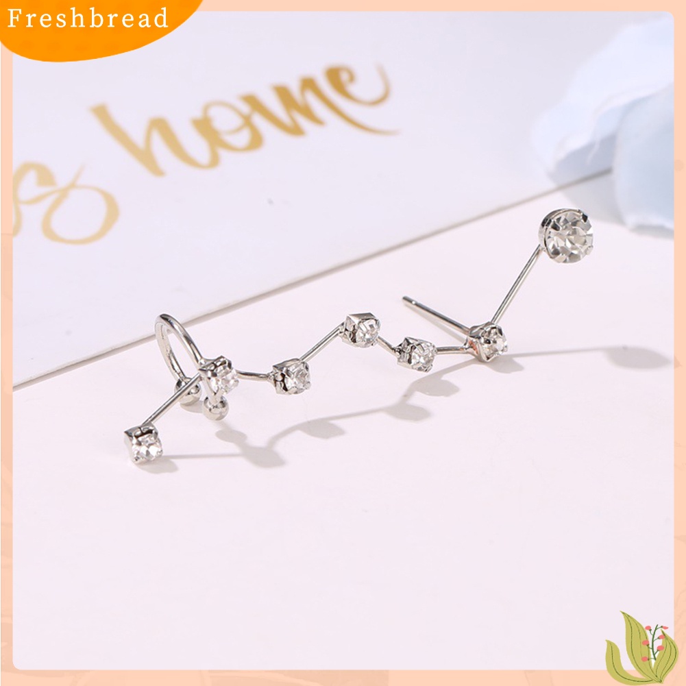 &lt; Freshbread &gt; 1Pc Wanita Berlian Imitasi Hias Bintang Telinga Manset Klip On Anting Pesta Perhiasan Hadiah