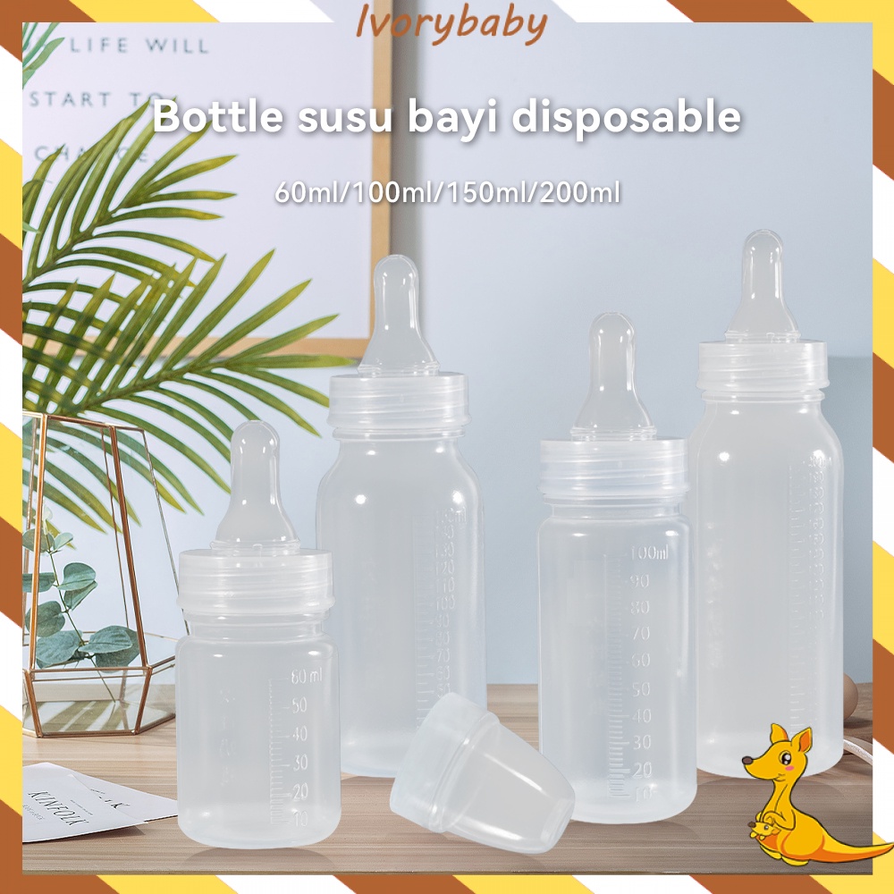 Ivorybaby Botol susu sekali pakai portabel Disposable bottle Steri bottle BPA Free