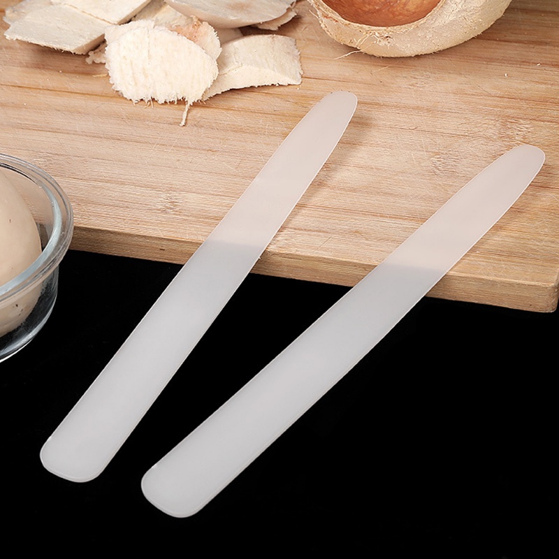 1pc Alat Pembuka Kelapa Portable Penghilang Daging Kelapa Plastik Tahan Lama Gagang Panjang Coconut Soft Knife Gadget Dapur