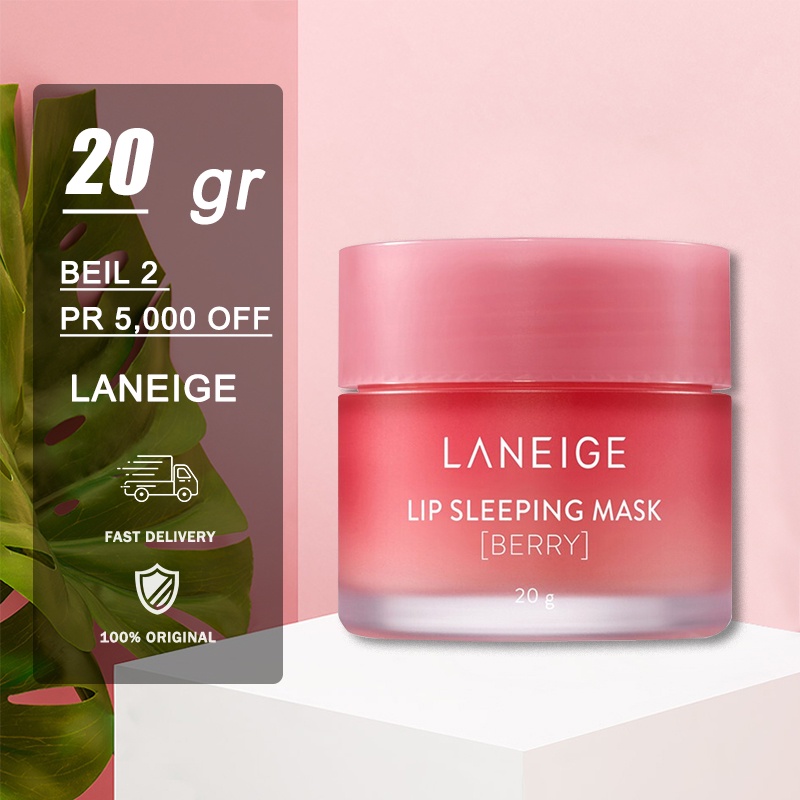 Laneige Lip Sleeping Mask Berry 20gr | Laneige Lipbalm original Laneige Lipmask Mini Size