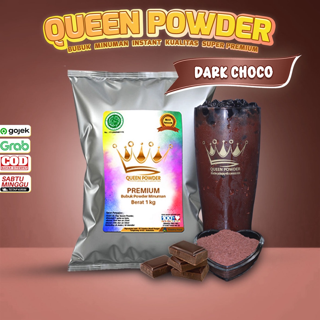 

[Ready Stock]Cod Minuman Bubuk Mix Premium Rasa Dark Chocolate 1Kg Bisa COD