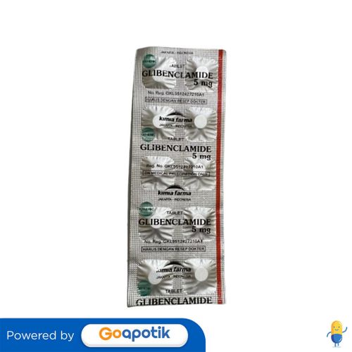 GLIBENCLAMIDE KIMIA FARMA 5 MG STRIP 10 TABLET