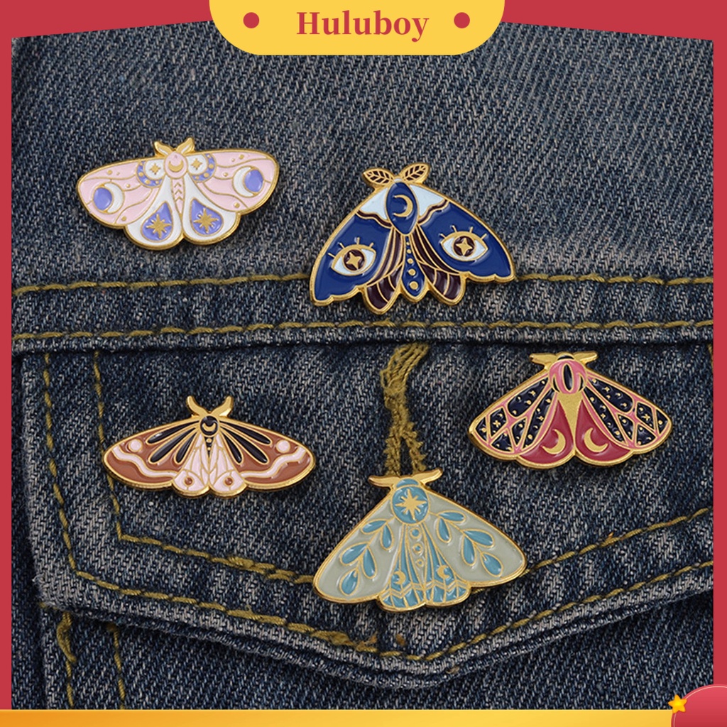 {Ready Stock} Wanita Bros Ngengat Enamel Indah Pin Tas Lucu Khusus Untuk Hadiah