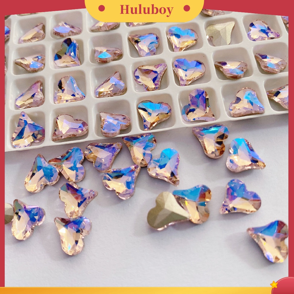 {In Stock} 20Pcs/Pack Kuku Berlian Imitasi Indah Hidup Mengkilap Kreatif Glitter DIY Ringan 3D Kuku Manicure Craft Ornamen Digunakan Di Rumah