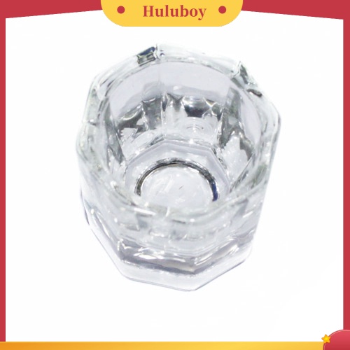 {In Stock} Wadah Piring Dappen Gelas Bentuk Oktagonal Untuk Serbuk Cair Nail Art Arcylic