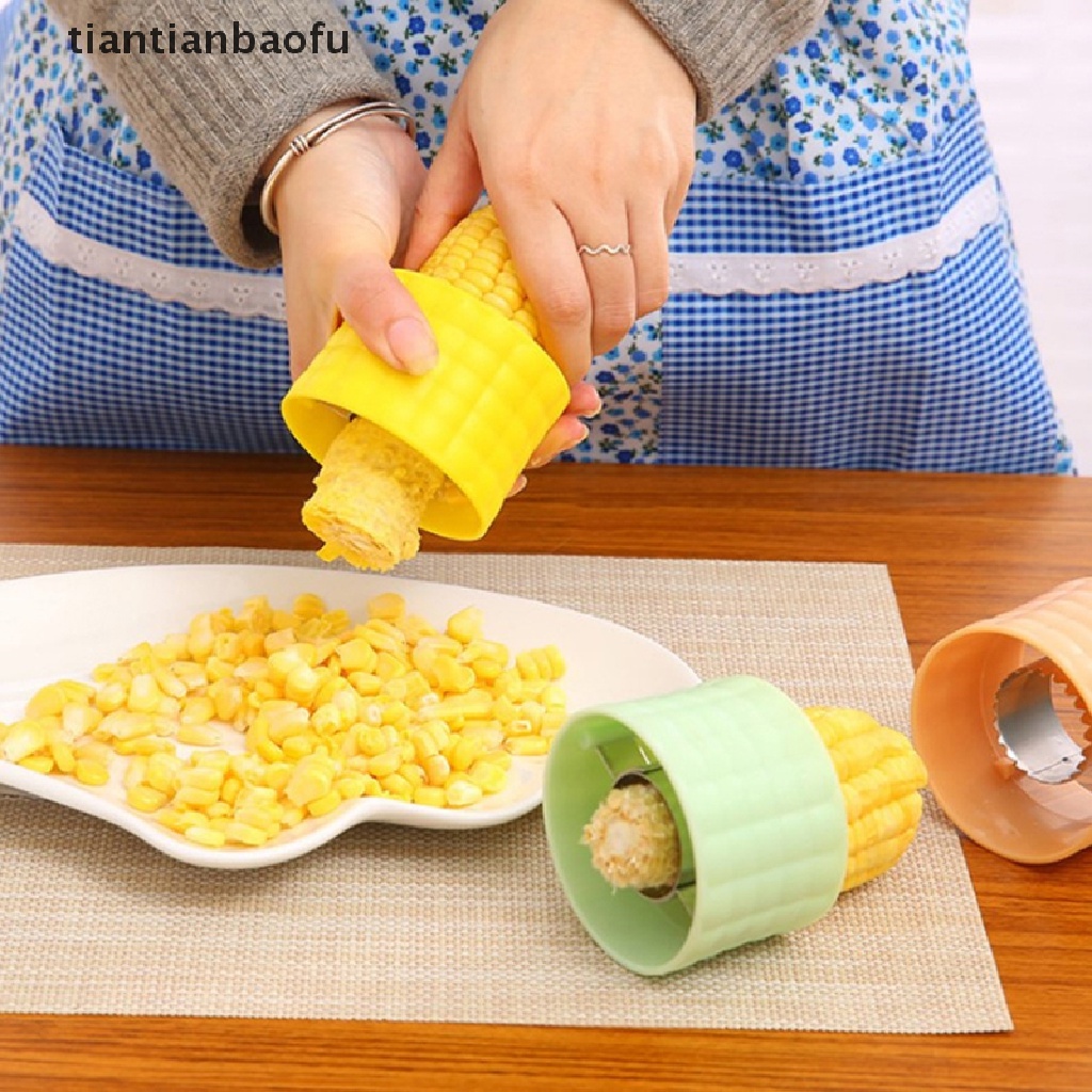 [tiantianbaofu] Pengupas Pengupas Kulit Jagung Dapur Cob Cutter Perontok Corn Stripper Fruit Cob Remover Boutique