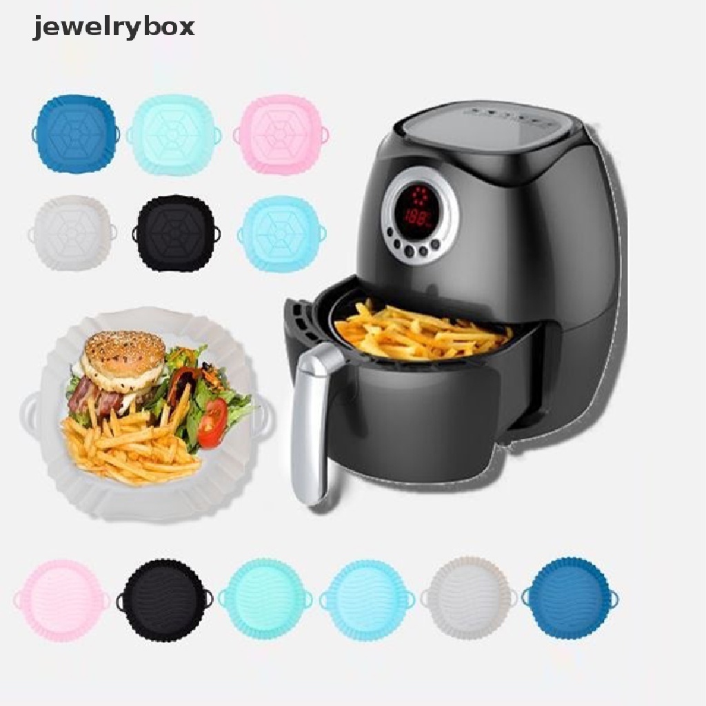 [jewelrybox] Silicone Air Fryer Pot Basket Liners Anti Lengket Aman Oven Baking Tray Aksesoris Butik