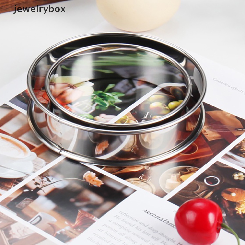 [jewelrybox] 8/10cm Stainless Steel Cincin Bulat Cetakan Muffin Double Tart Baking Tools Butik