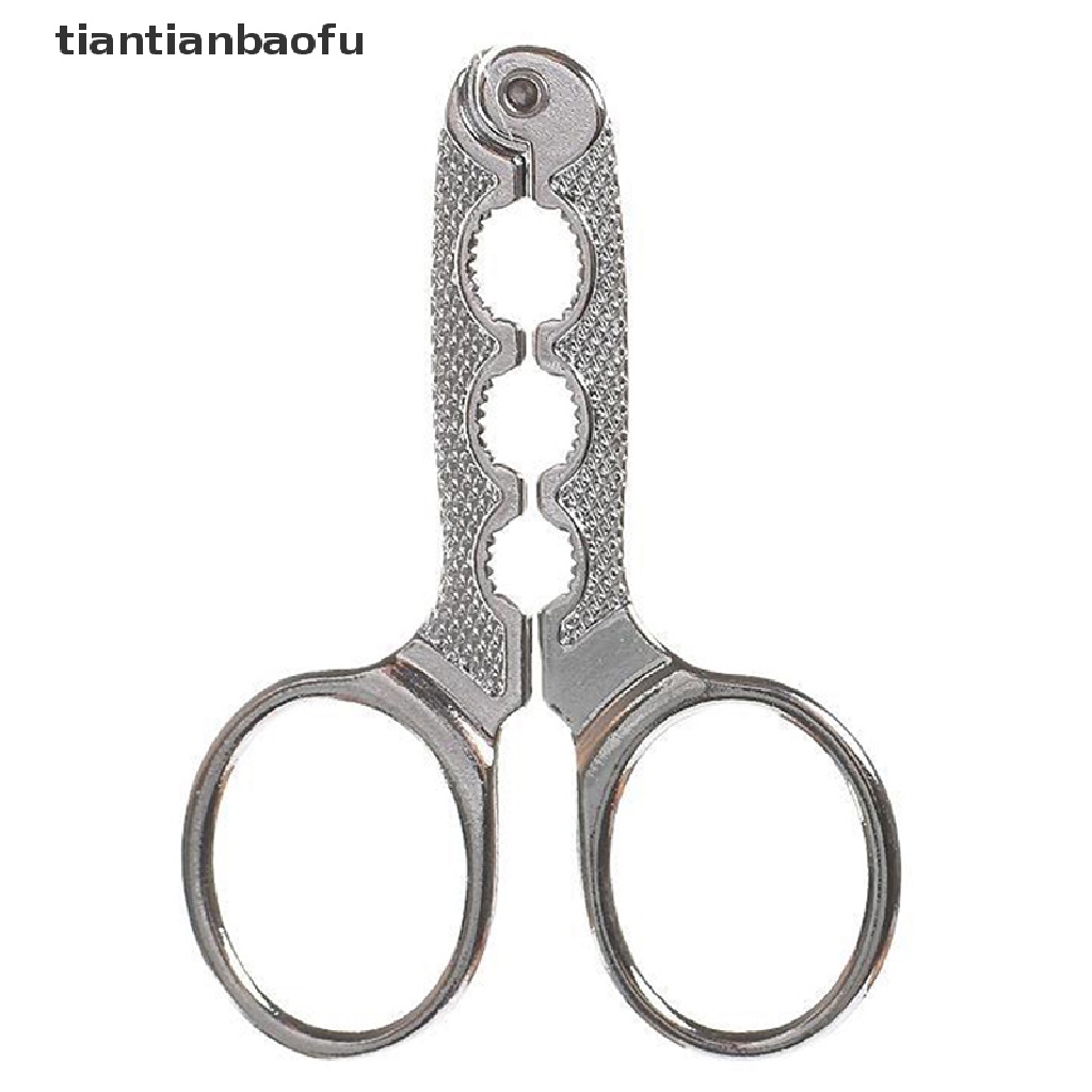 [tiantianbaofu] Stainless Steel Melon Seed Plier Scissor Nut Cracker Walnut Pine Sheller Opener Butik