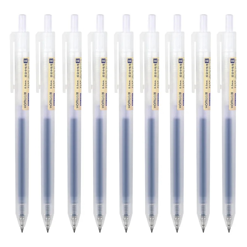 0.5mm Retractable Gel Pen 3-warna Push Neutral Pen Kantor Bisnis Umum Tanda Tangan Pena Siswa Menulis Pena Alat Tulis