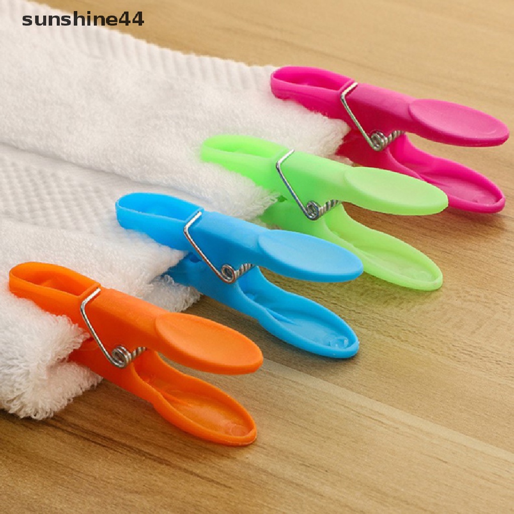 Sunshine 24Pcs Jepitan Hanger Pasak Klip Gantungan Plastik Rak Kait Baju ID