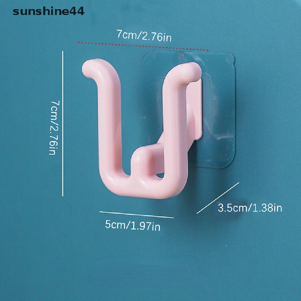 Sunshine1/2pcs Rak Sandal Kamar Mandi Pengait Sandal Toilet Drainase Rack Storage Rack ID