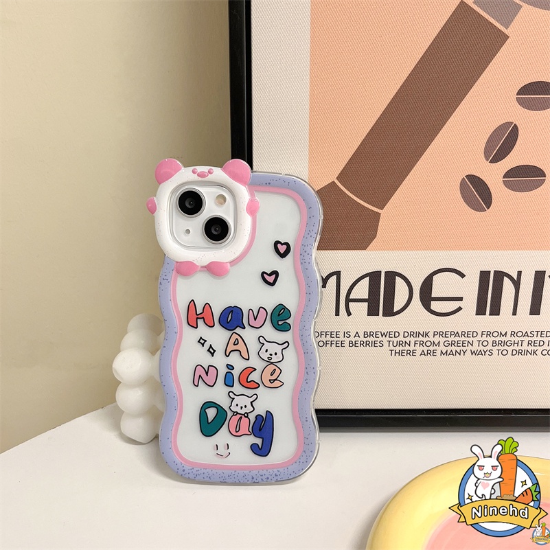 IPHONE Casing Kompatibel Untuk Iphone14 13 12 11 Pro Max X Xr Xs Max7 8 6 6s Plus SE Lucu Graffiti Letter Phone Case Wavy Edge Monster Bumper Anti Jatuh Shockproof Pelindung Soft Cover