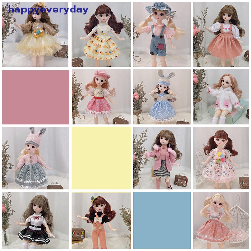 [Selamat] Boneka Bjd1Per6 30cm Dress Boneka Princess Baju DIY Hadiah Mainan Anak Perempuan (Tanpa Boneka) [ID]