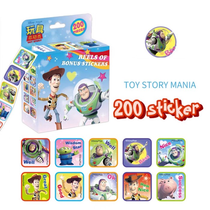 

STK- Stiker Box mainan anak-anak disney original stickers Bonus anak-anak - Toy story