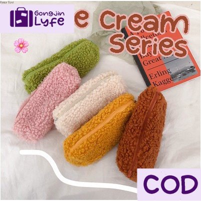 

[Gongjin] Tepak Pensil Korea ICE CREAM Estetik Aesthetic Lucu / Kotak Pencil Case Minimalis Flower Cute Kain Bolpen Wadah