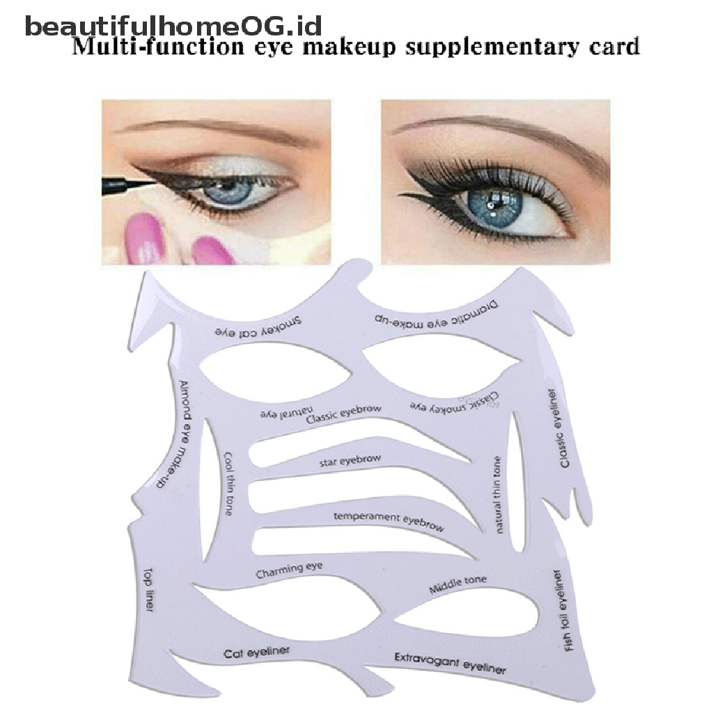 // Beauty// al Eyeliner Stencils Alat Makeup Eye Shadow Eyeliner **