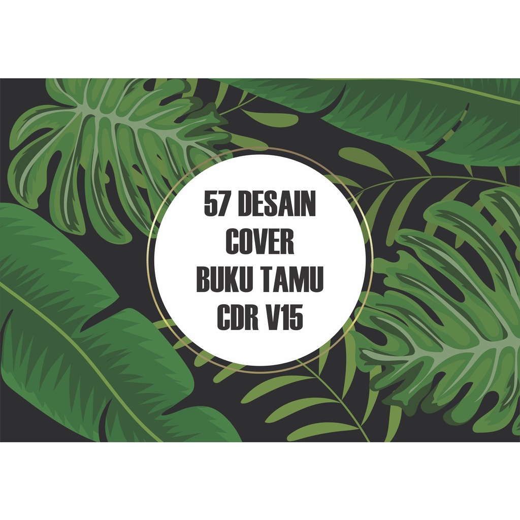 57 Desain Cover Buku Tamu CorelDraw v15