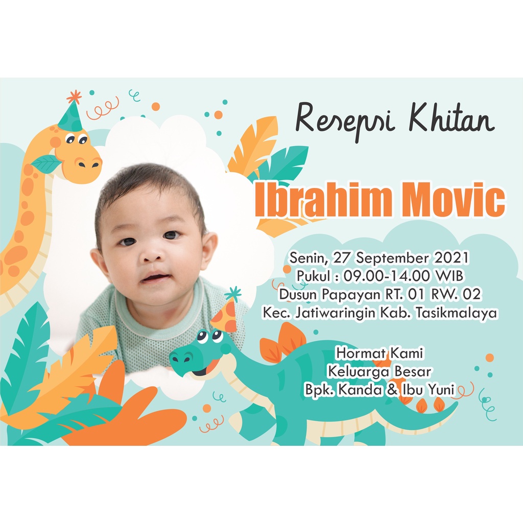 20 Desain Undangan Khitanan Resepsi v15