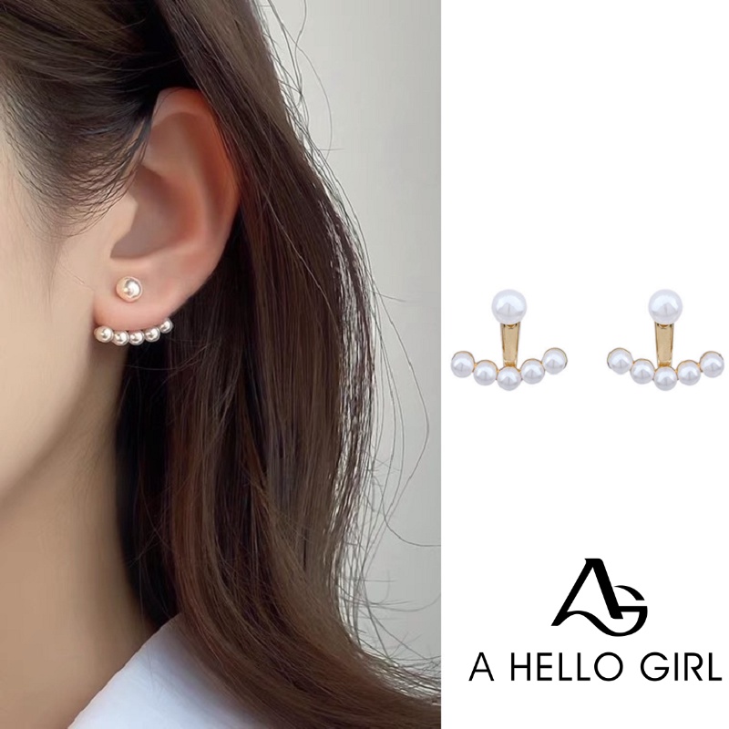 Anting-Anting Dengan Mutiara Imitasi Ukuran Kecil Model Korea Untuk Wanita