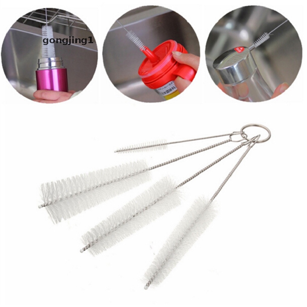 Ggg Panas1x Set Sikat Kecil 4pcs Hookah Shisha Cleaning Brushes Test Tube Brush ID