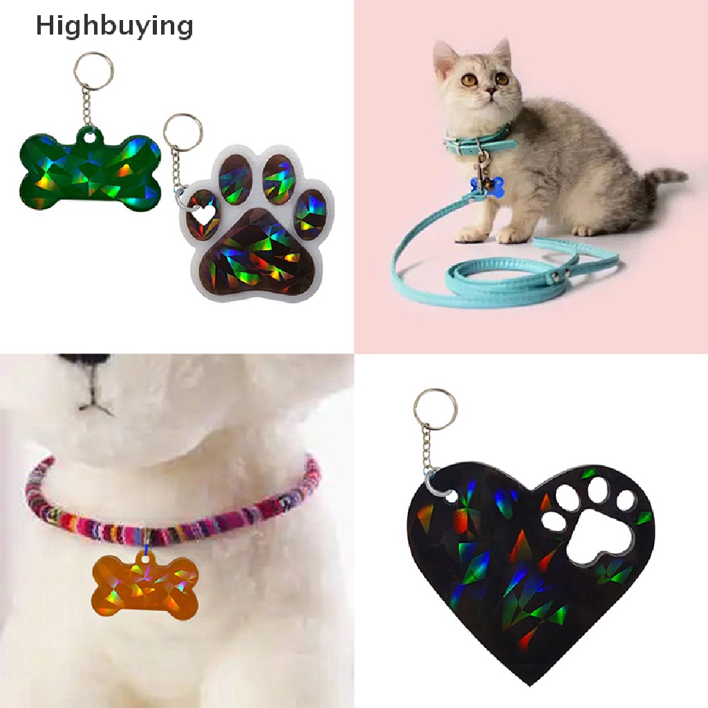 Hbid DIY Horaphic Heart Cats Paw Bone Charm Silicone Mold Light and Shadow Pet Tag Gantungan Kunci Liontin Kristal Epoxy Resin Cetakan Glory