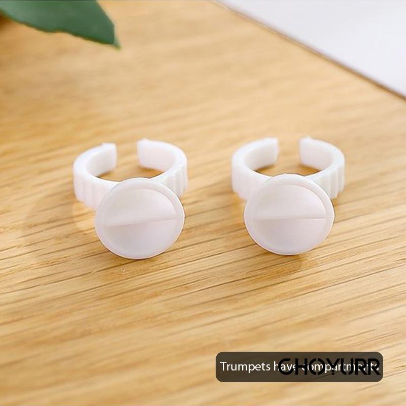 【COD】(Isi 25 pcs) Ink Cup Ring Cincin Tinta Sulam Alis Lem Eyelash Extension Ink Cup Ring Bulu Mata Lem Cincin-CH