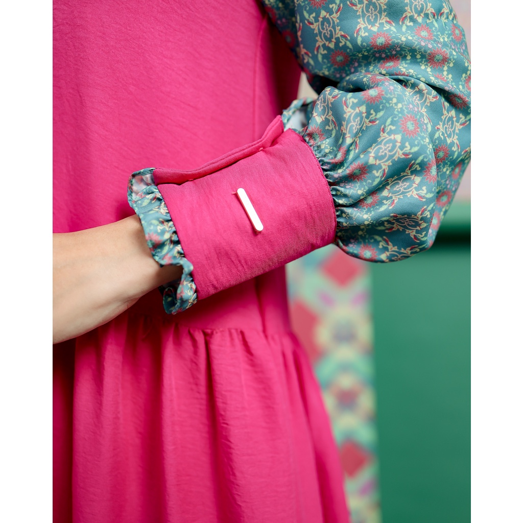 Gala Dress - 2 Warna | Zysku Xena | Gamis Wanita Muslimah Lengan Panjang Colorful