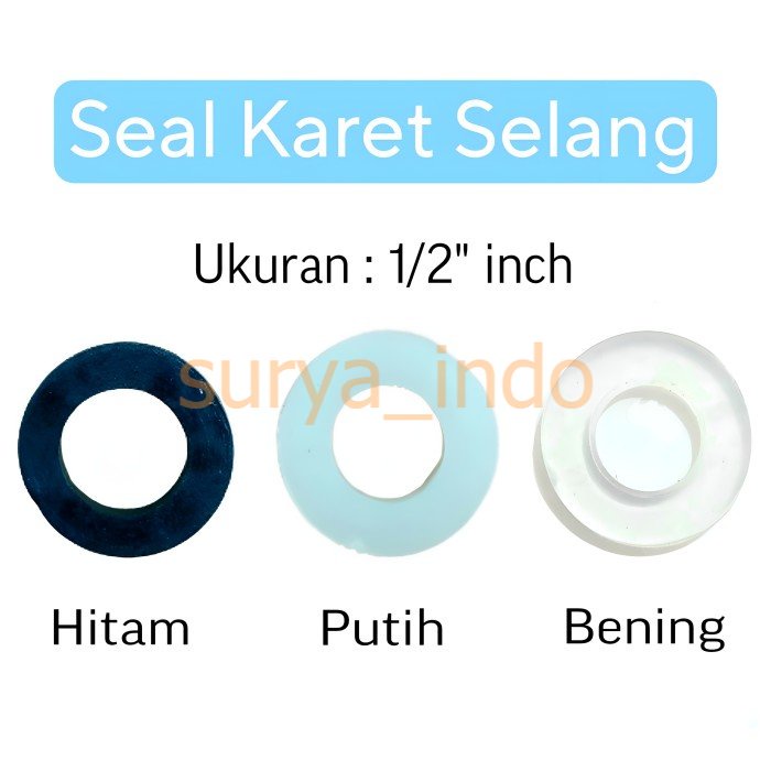 SEAL KARET SELANG 1/2&quot; KARET SEAL SELANG SHOWER FLEKSIBEL KRAN KERAN